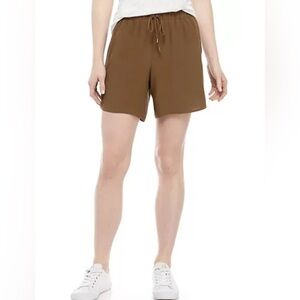 Eileen Fisher Brown Women's High-Waisted Shorts